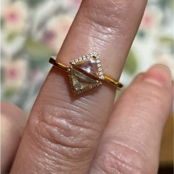 Bony Levy Iris 18k rose gold topaz and amethyst diamond ring-6 - Picture 3 of 7